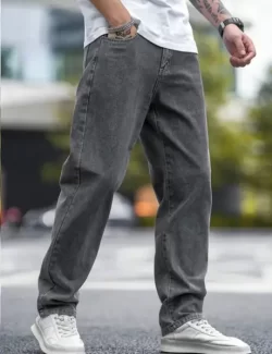 Men Jogger Fit Mid Rise Grey Jeans