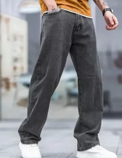 Men Jogger Fit Mid Rise Grey Jeans